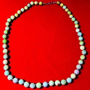 Vintage Chinese Turquoise Bead Necklace